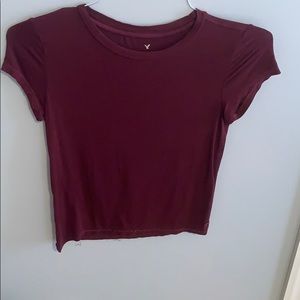 maroon soft and sexy tee